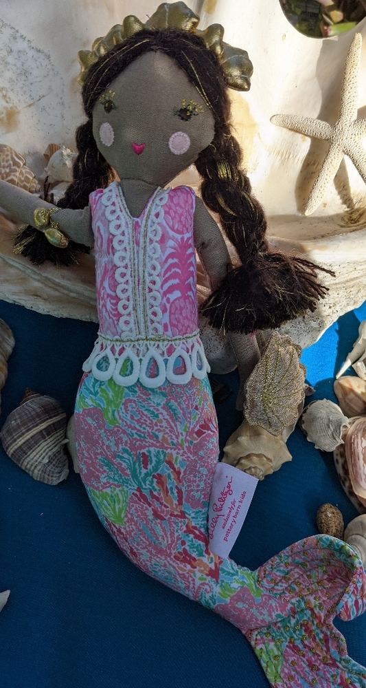 🌴 Lilly Pulitzer Mermaid Doll Cha Cha 🧜